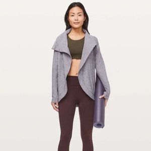 Lululemon Rulu Rally Wrap Heathered Graphite Purple Size 4